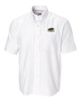 Wisconsin-Milwaukee Panthers Cutter & Buck Epic Easy Care Nailshead Mens Big and Tall Short Sleeve Dress Shirt White Mannequin