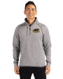 Wisconsin-Milwaukee Panthers Cutter & Buck Mainsail Sweater-Knit Mens Half Zip Pullover Jacket Polished Heather Front