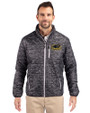 Wisconsin-Milwaukee Panthers Cutter & Buck Rainier PrimaLoft® Mens Eco Insulated Full Zip Printed Puffer Jacket Black Front