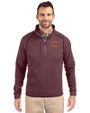 Washington Commanders Cutter & Buck Mainsail Sweater-Knit Mens Half Zip Pullover Jacket Bordeaux Heather Front