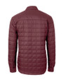Washington Commanders Cutter & Buck Rainier PrimaLoft® Mens Eco Insulated Quilted Shirt Jacket Bordeaux Mannequin Back