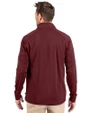 Washington Commanders Cutter & Buck Adapt Eco Knit Stretch Recycled Mens Quarter Zip Pullover Bordeaux Back