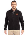 Washington Commanders Cutter & Buck Cascade Eco Sherpa Mens Big & Tall Fleece Jacket Black Front