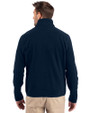 Chicago Bears Cutter & Buck Cascade Eco Sherpa Fleece Mens Big & Tall Quarter Zip Jacket Navy Blue Back