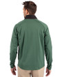 Green Bay Packers Cutter & Buck Adapt Eco Knit Hybrid Recycled Mens Quarter Zip Hunter/Black Back