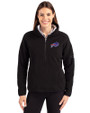 Buffalo Bills Cutter & Buck Cascade Eco Fleece Womens Pullover Jacket Black Front