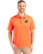 Cincinnati Bengals Cutter & Buck Forge Stretch Mens Big & Tall Polo College Orange Front