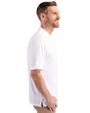 Cincinnati Bengals Cutter & Buck Forge Stretch Mens Big & Tall Polo White Side