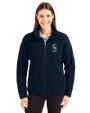 Seattle Mariners Cutter & Buck Cascade Eco Fleece Womens Full Zip Jacket Navy Blue Front