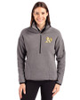 Athletics Cutter & Buck Cascade Eco Fleece Womens Pullover Jacket Elemental Grey/Black Front