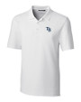 Tampa Bay Rays Cutter & Buck Forge Stretch Mens Big and Tall Polo White Mannequin