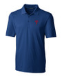 Philadelphia Phillies Cutter & Buck Forge Stretch Mens Big and Tall Polo Tour Blue Mannequin