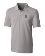 San Diego Padres Cutter & Buck Forge Stretch Mens Big and Tall Polo Polished Medium Gray Mannequin