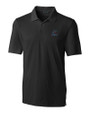 Miami Marlins Cutter & Buck Forge Stretch Mens Big and Tall Polo Black Mannequin