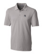 New York Yankees Cutter & Buck Forge Stretch Mens Big and Tall Polo Polished Medium Gray Mannequin