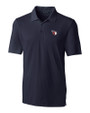 Cleveland Guardians Cutter & Buck Forge Stretch Mens Big and Tall Polo Liberty Navy Mannequin