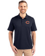 Chicago Bears Cutter & Buck Forge Stretch Mens Big and Tall Polo Liberty Navy Front