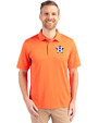 Houston Astros Cutter & Buck Forge Stretch Mens Big and Tall Polo College Orange Front