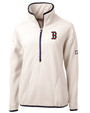 Boston Red Sox Cutter & Buck Cascade Eco Sherpa Womens Fleece Pullover Jacket SHNV_MANN_HG 1
