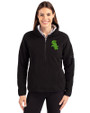 Chicago White Sox Cutter & Buck Cascade Eco Fleece Womens Pullover Jacket Black Front