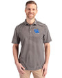 Kentucky Wildcats Cutter & Buck Virtue Eco Pique Stripe Recycled Mens Big and Tall Polo Black Front