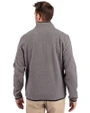 Florida State Seminoles Cutter & Buck Cascade Eco Fleece Mens Quarter Zip Jacket Elemental Grey/Black Back