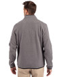 Maryland Terrapins Cutter & Buck Cascade Eco Fleece Mens Quarter Zip Jacket Elemental Grey/Black Back