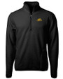 Bowie State Bulldogs Cutter & Buck Cascade Eco Fleece Mens Quarter Zip Jacket Black Mannequin
