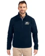 Georgia Southern Eagles Cutter & Buck Cascade Eco Fleece Mens Quarter Zip Jacket Navy Blue Front