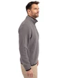 Bradley Braves Cutter & Buck Cascade Eco Fleece Mens Quarter Zip Jacket Elemental Grey/Black Side