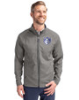 Saint Louis Billikens Cutter & Buck Adapt Eco Knit Hybrid Recycled Mens Big & Tall Full Zip Jacket Elemental Grey Front