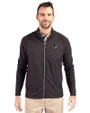 Seton Hall Pirates Cutter & Buck Adapt Eco Knit Hybrid Recycled Mens Big & Tall Full Zip Jacket Black Front