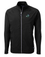 Tulane Green Wave Cutter & Buck Adapt Eco Knit Hybrid Recycled Mens Big & Tall Full Zip Jacket BL_MANN_HG 