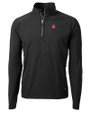 Rutgers Scarlet Knights Cutter & Buck Adapt Eco Knit Hybrid Recycled Mens Quarter Zip BL_MANN_HG 
