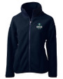 UNC Wilmington Seahawks Cutter & Buck Cascade Eco Fleece Womens Full Zip Jacket NVBU_MANN_HG 