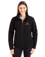 Notre Dame Fighting Irish Cutter & Buck Cascade Eco Fleece Womens Full Zip Jacket Black Front