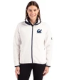 Cal Golden Bears Cutter & Buck Cascade Eco Fleece Womens Full Zip Jacket Shell/Navy Blue Front
