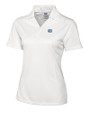 North Carolina Tar Heels Cutter & Buck Genre Textured Solid Womens Polo White Mannequin