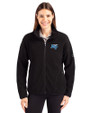 Middle Tennessee Blue Raiders Cutter & Buck Cascade Eco Fleece Womens Full Zip Jacket Black Front