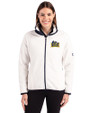 Drexel Dragons Cutter & Buck Cascade Eco Fleece Womens Full Zip Jacket Shell/Navy Blue Front