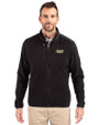 VCU Rams Cutter & Buck Cascade Eco Fleece Mens Full Zip Jacket Black Front