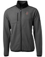 Florida State Seminoles Cutter & Buck Cascade Eco Fleece Mens Full Zip Jacket Elemental Grey/Black Mannequin