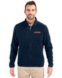 UConn Huskies Cutter & Buck Cascade Eco Fleece Mens Full Zip Jacket Navy Blue Front