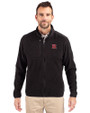 Rutgers Scarlet Knights Cutter & Buck Cascade Eco Fleece Mens Full Zip Jacket Black Front