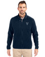 Villanova Wildcats Cutter & Buck Cascade Eco Fleece Mens Full Zip Jacket Navy Blue Front