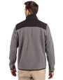 Oklahoma Sooners  Cutter & Buck Cascade Eco Fleece Mens Full Zip Jacket Elemental Grey/Black Back