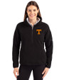 Tennessee Volunteers Cutter & Buck Cascade Eco Fleece Womens Pullover Jacket Black Front