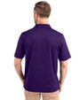 LSU Tigers Cutter & Buck Forge Stretch Mens Big and Tall Polo College Purple Back
