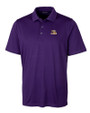 LSU Tigers Cutter & Buck Forge Stretch Mens Big and Tall Polo College Purple Mannequin