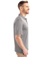East Carolina Pirates Cutter & Buck Forge Stretch Mens Big and Tall Polo Polished Medium Gray Side